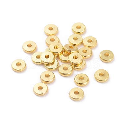 Brass Spacer Beads X-KK-E357-6mm-G-1