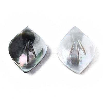 Natural Black Lip Shell Pendants SSHEL-S258-101A-1