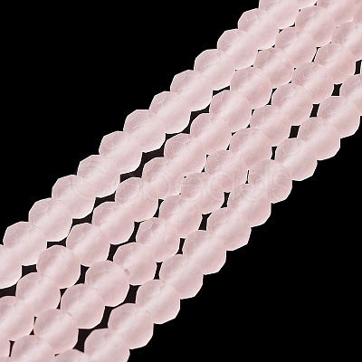 Transparent Glass Beads Strands X1-EGLA-A034-T8mm-MD22-1