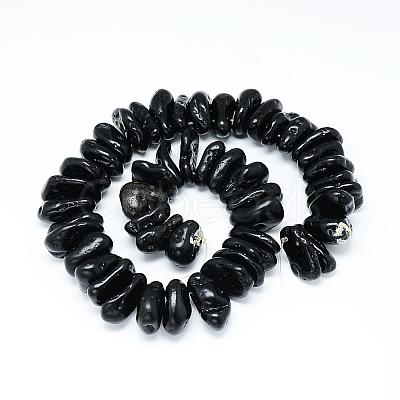 Natural Tektite Bead Strands G-Q481-52-1