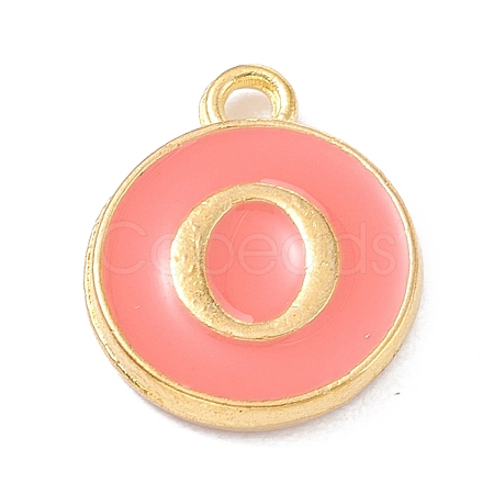 Golden Plated Alloy Enamel Charms X-ENAM-Q437-11O-1