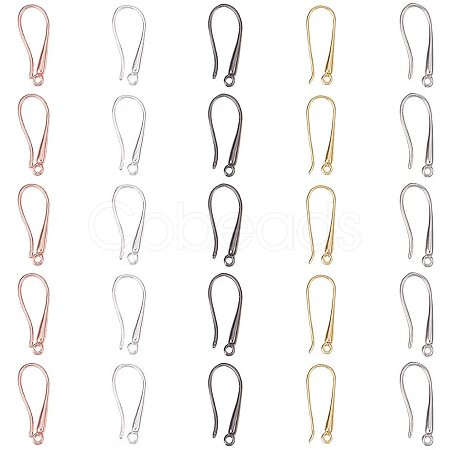 Brass Earring Hooks Findings KK-PH0034-89-1