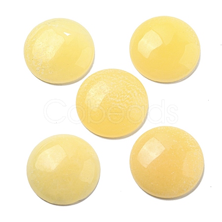 Natural Yellow Jade Cabochons G-C115-02B-31-1