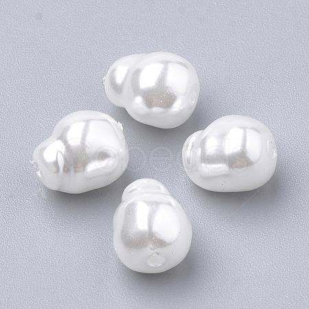 Eco-Friendly Plastic Imitation Pearl Beads MACR-T013-17-1