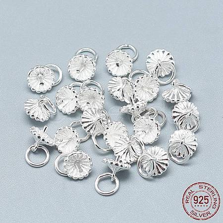 925 Sterling Silver Pendant Bails STER-T002-46S-1