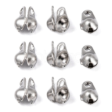 304 Stainless Steel Bead Tips STAS-R063-21-1