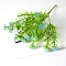 Plastic Artificial Plant, for Wedding Christmas Decoration, DIY Craft Home Decor, Lawn Green, 300mm, Flower: 20mm in diameter