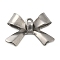 Non-Tarnish 304 Stainless Steel Pendants, Bowknot Charm, Stainless Steel Color, 10x14.5x3mm, Hole: 1mm