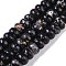 Dyed Synthetic Imperial Jasper Beads Strands, Rondelle, Black, 10x6mm, Hole: 1.5mm, about 68pcs/strand, 15.75''(40cm)