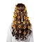 Velvet Headbands, with Wood Beads, Flower, for Women, Gold, 600mm