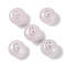 Natural Rose Quartz Beads, Rondelle with Letter, Letter G, 8.5~9x5~5.5mm, Hole: 1.2mm