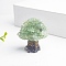 Resin Tree Display Decoration, with Natural Aventurine Chips inside Statues for Home Office Decorations, 50x42mm