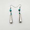 Turquoise Earrings, Dangle Drop Earring, Teardrop