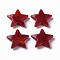 Two Tone Acrylic Beads, Imitation Gemstone, Star, Dark Red, 20.5x22x4.5mm, Hole: 1mm, about 445pcs/500g