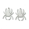 Non-Tarnish 201 Stainless Steel Pendants, Laser Cut, Spider Charm, Stainless Steel Color, 18.5x15x1mm, Hole: 1.4mm