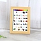 Natural & Synthetic Gemstone and Wooden Picture Frame, for Wall Hanging,Table Top Home Decoration, Gemstone, 175x130mm