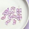 Gold Foil Handmade Lampwork Beads, Butterfly, Plum, 15x8mm