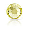 Preciosa&reg MAXIMA Crystal No Hotfix Flatback Stones, Czech Crystal, Dura Foiling, Round(438 11 615 Chaton Rose), 80250 Acid Yellow, SS6(1.9~2.1mm)