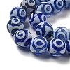 Blue Tibetan Style dZi Beads Strands TDZI-NH0001-A03-01-4