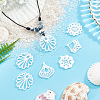 SUPERFINDINGS 30Pcs 5 Style Opaque Acrylic Pendants FIND-FH0003-82-2