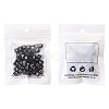 Black Craft Acrylic Letter Beads SACR-YW0001-18-8