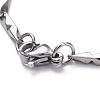 Unisex 304 Stainless Steel Bar Link Chain Bracelets BJEW-L637-41B-P-3