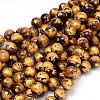 Round Natural Tiger Beads Strands G-F222-45-10mm-1