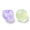 Plating Iridescent Luminous Acrylic Beads OACR-R256-04-2