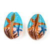 Printed Cowrie Shell Beads SSHEL-T013-01C-3
