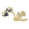 Rack Plating Alloy Enamel Pendants FIND-Q099-03A-03-2