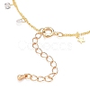 Brass Curb Chains Anklets AJEW-AN00357-3