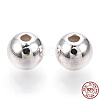 925 Sterling Silver Beads STER-S002-12-7mm-1