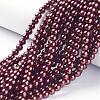 Glass Pearl Beads Strands HY6mm99-4
