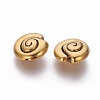 Tibetan Style Alloy Snail Shell Beads TIBEB-5570-AG-FF-2