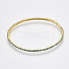 Brass Claw Chain Stretch Bracelets BJEW-T010-02G-10-2