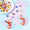 AHADERMAKER 100Pcs 10 Colors Transparent Acrylic Beads TACR-GA0001-09-3