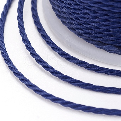 Round Waxed Polyester Cord YC-G006-01-1.0mm-21-1