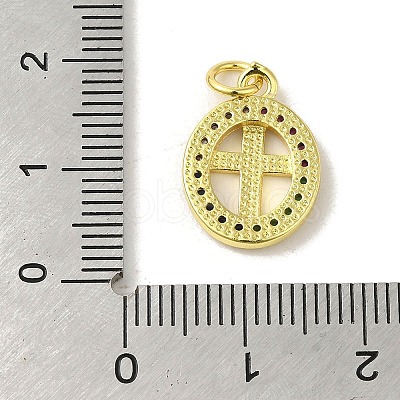 Brass Micro Pave Cubic Zirconia Pendants KK-M283-20D-02-1