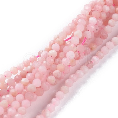 Natural Pink Opal Beads Strands G-A026-A07-2mm-1