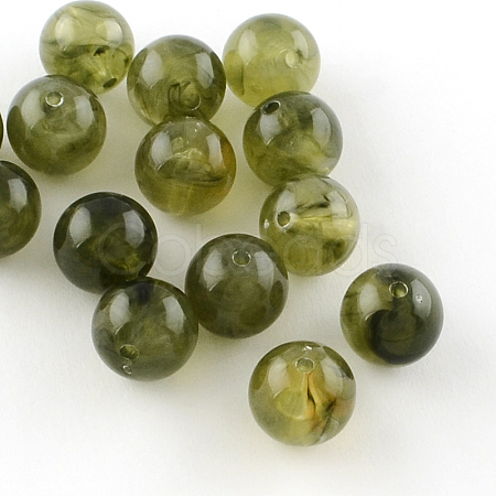 Round Imitation Gemstone Acrylic Beads OACR-R029-24mm-02-1