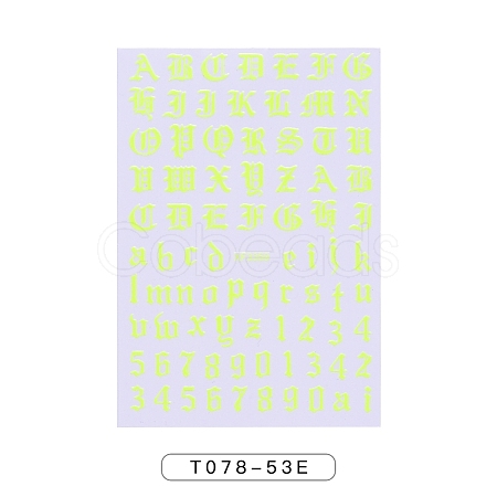 Nail Art Stickers MRMJ-T078-53E-1