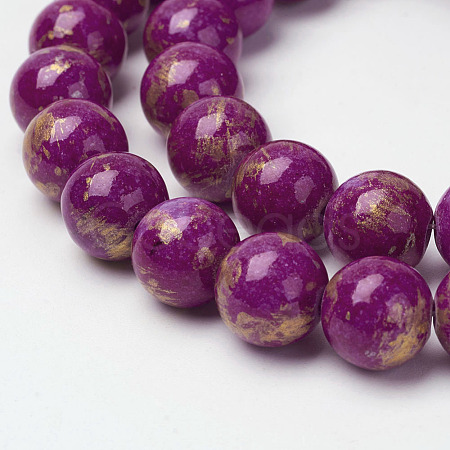 Natural Mashan Jade Beads Strands X-G-P232-01-B-10mm-1