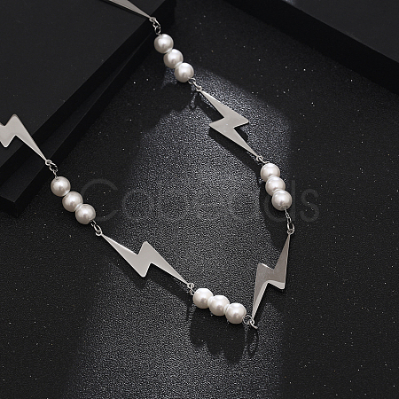 Lightning Pearl Bib Necklace DW4079-1