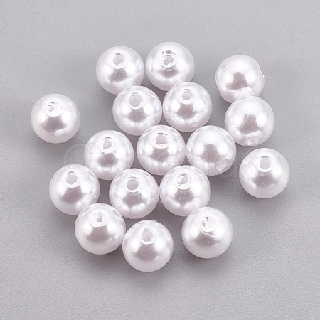 ABS Plastic Imitation Pearl Beads X-KY-G009-4mm-03-1