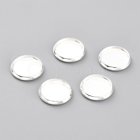 304 Stainless Steel Cabochon Settings STAS-Y001-12C-S-1