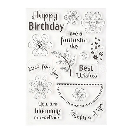Silicone Clear Stamps X-DIY-A013-19-1