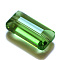 K9 Glass, Imitation Austrian Crystal Beads, Grade AAA, Faceted, Rectangle, Lime Green, 4.55x8x3mm, Hole: 0.7~0.9mm