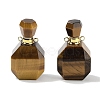 Natural Tiger Eye Perfume Bottle Pendants G-Q163-10G-07-1