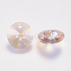 Faceted Glass Rhinestone Charms X-RGLA-F049-8mm-223PS-2