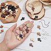 Nbeads 80Pcs 4 Colors Cross Wooden Pendants DIY-NB0007-52-4